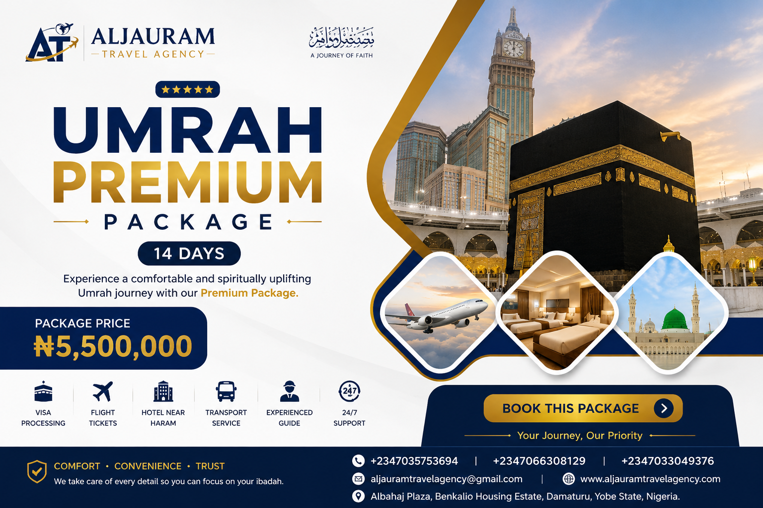 Umrah Premiun Package (14 Days)
