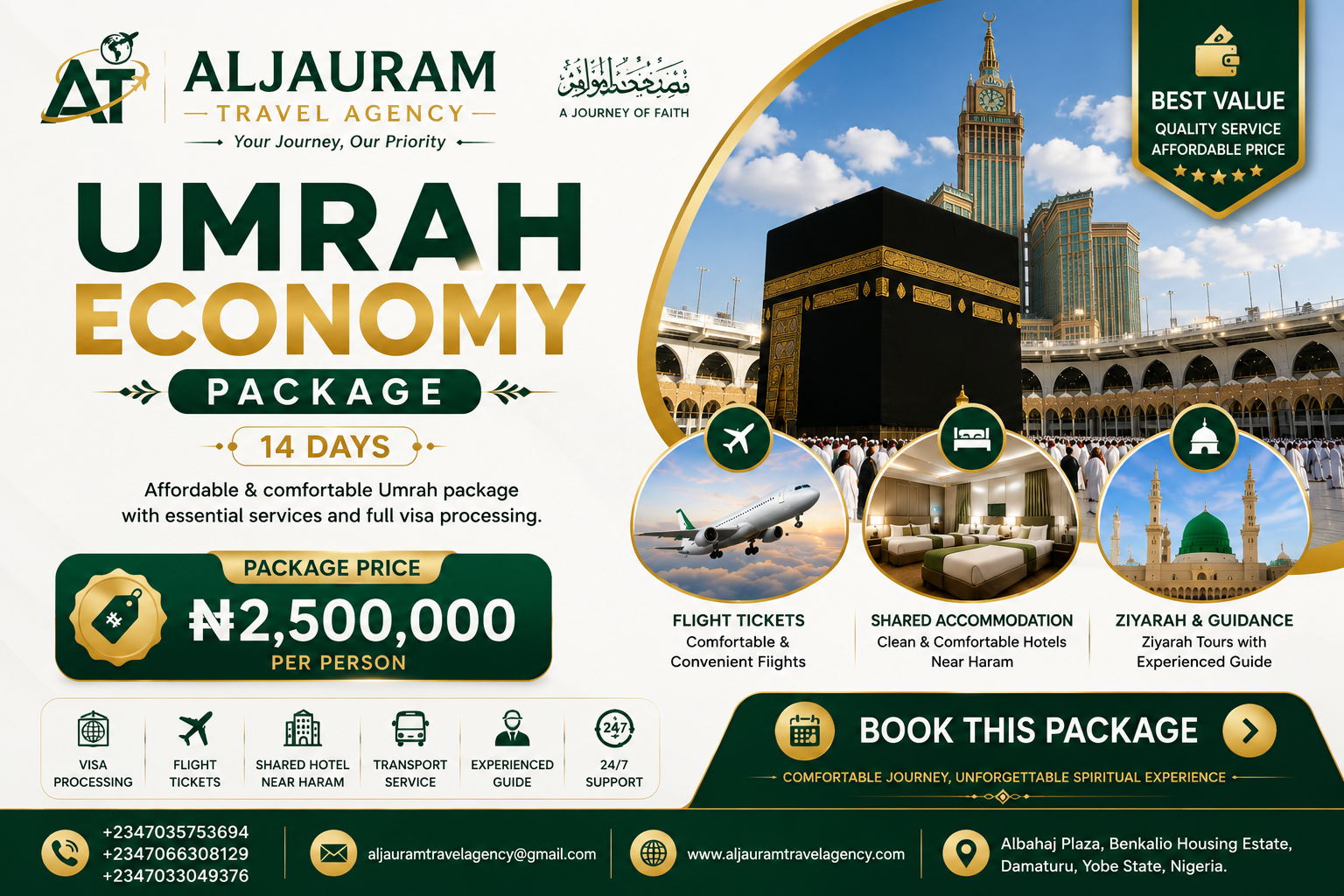 Umrah Economy Package (14 Days)